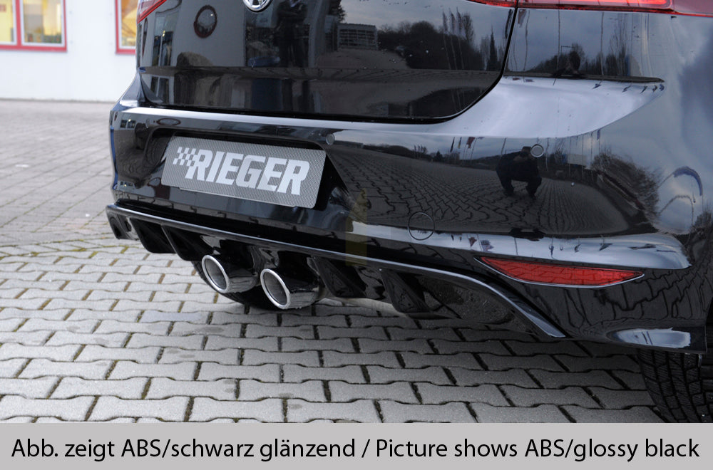 Rieger 00099283 VW Mk7-Line Golf R Rear Diffuser 3 | ML Performance EU Car Parts