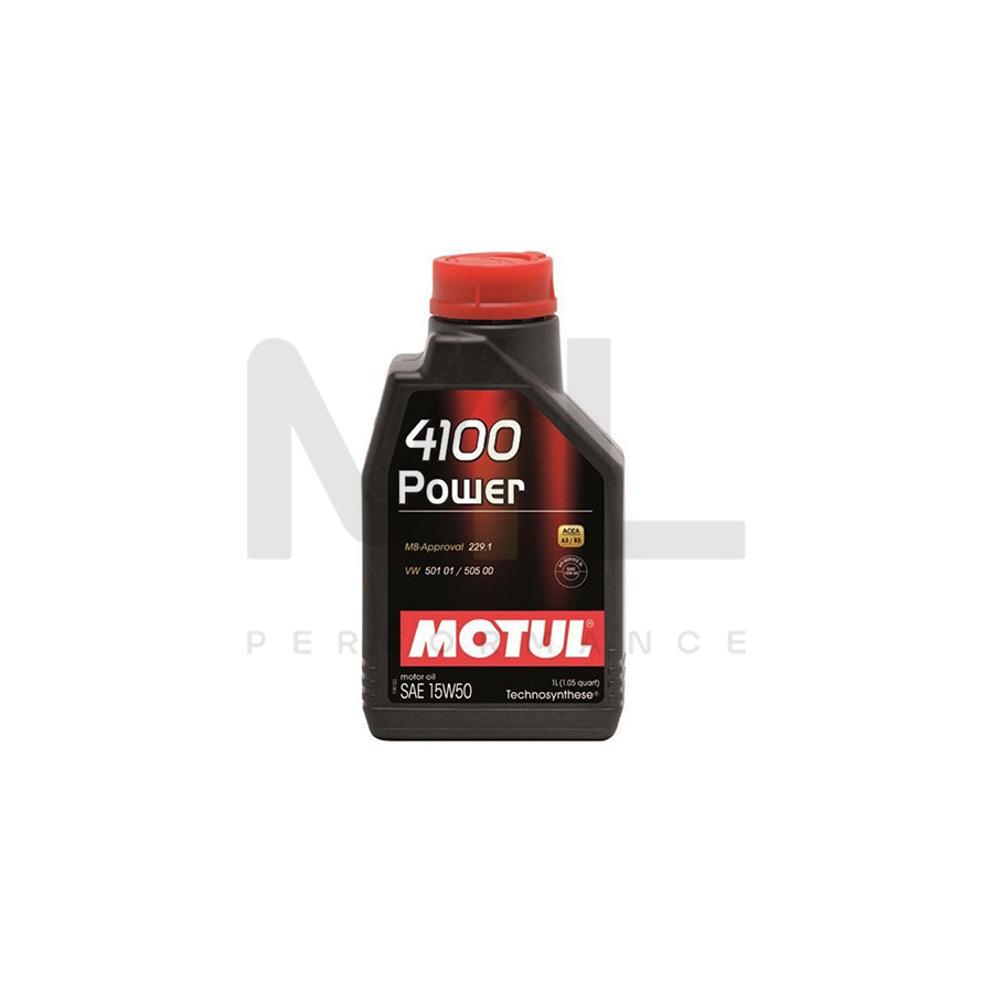 Motul 4100 Power 15w-50 Technosynthese Synthetic Car Engine Oil 1l | Engine Oil | ML Car Parts UK | ML Performance