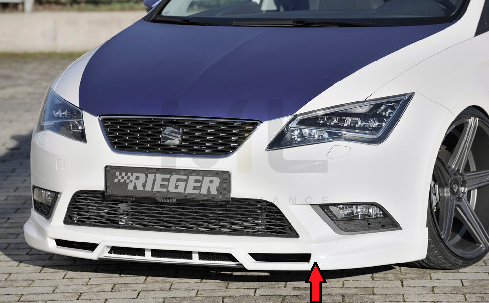 Rieger 00027010 SEAT 5F Leon Front Splitter 1 | ML Performance EU Car Parts