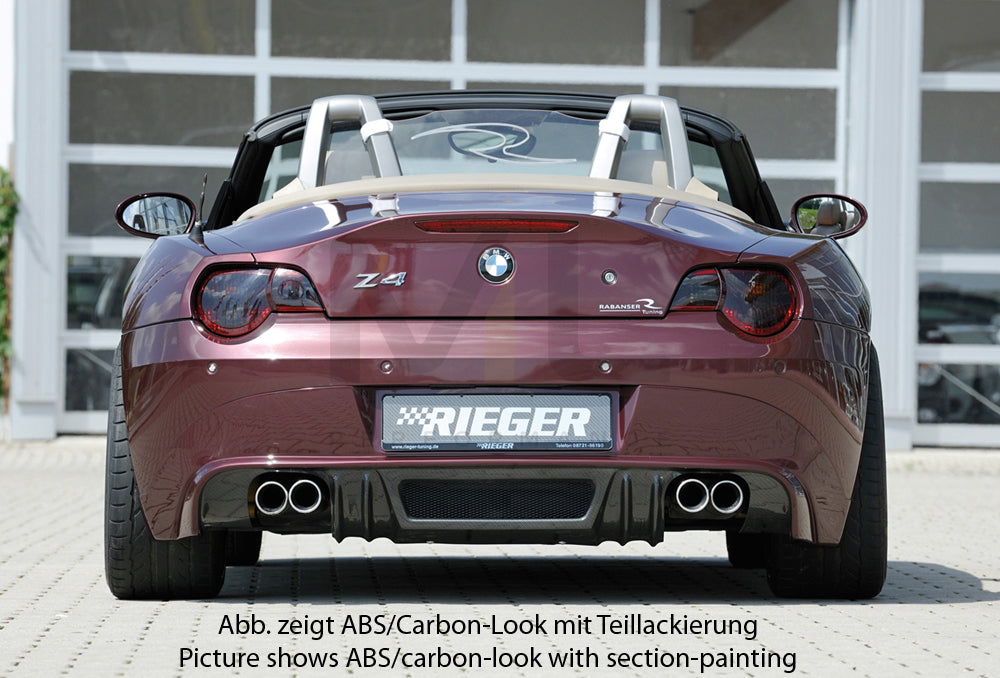 Rieger 00050511 BMW Z4 E85 Rear Diffuser 3 | ML Performance EU Car Parts