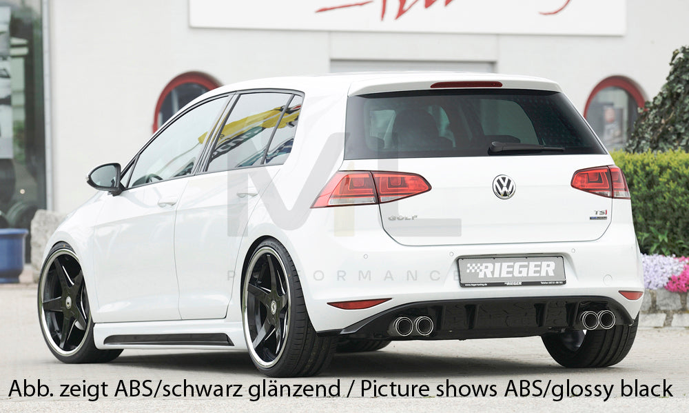 Rieger 00099171 VW Mk7 Golf Rear Diffuser (GTI Clubsport & GTI) 2 | ML Performance EU Car Parts