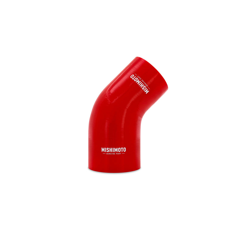 Mishimoto MMCP-R45-30375RD Silicone Reducer Coupler 45 Degree 3in to 3.75in - Red