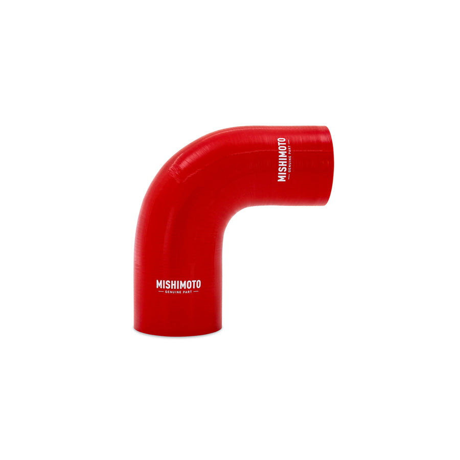 Mishimoto MMCP-R90-22525RD Silicone Reducer Coupler 90 Degree 2.25in to 2.5in - Red