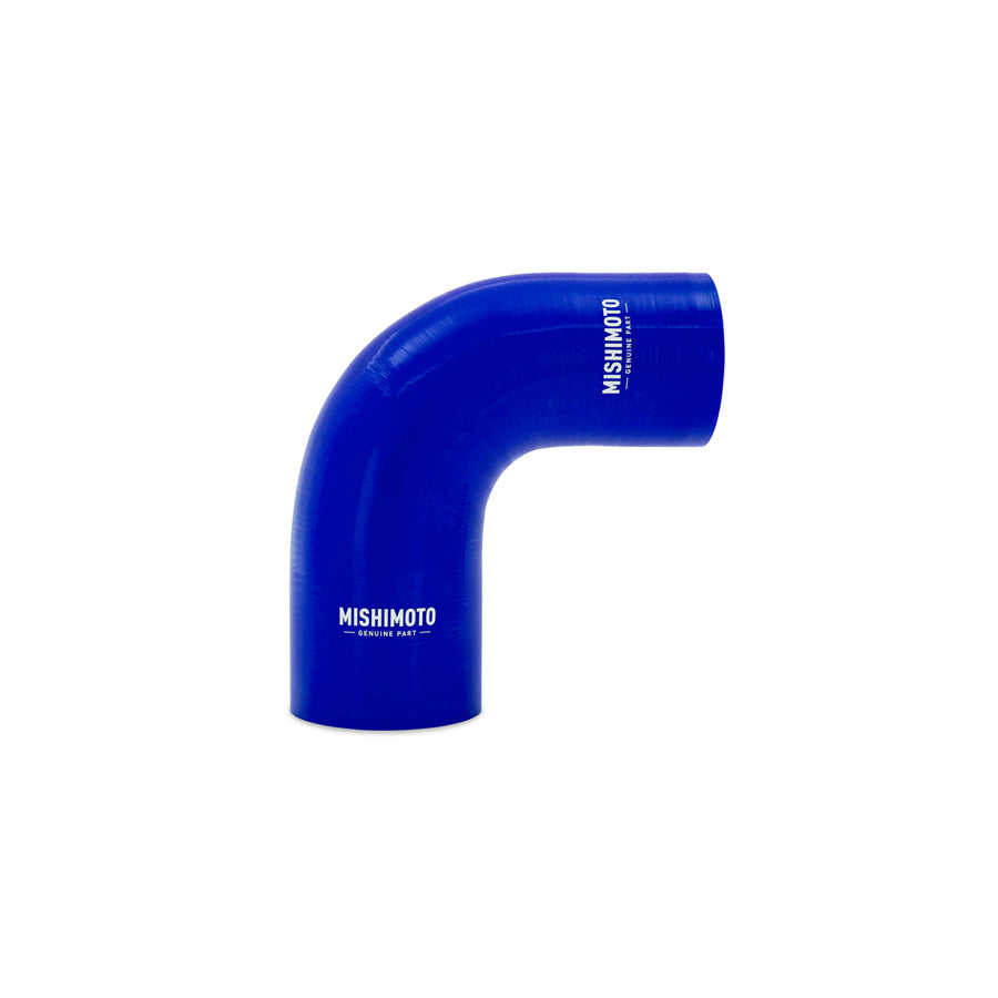 Mishimoto MMCP-R90-22525BL Silicone Reducer Coupler 90 Degree 2.25in to 2.5in - Blue