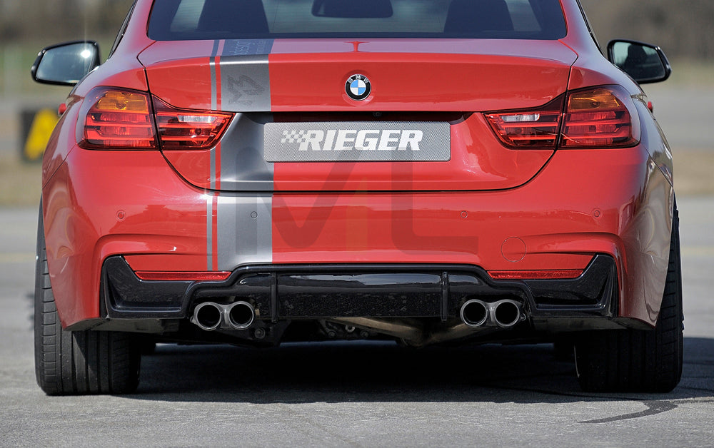 Rieger 00088057 BMW 4 Series F32 F33 F36 Rear Diffuser 2 | ML Performance EU Car Parts