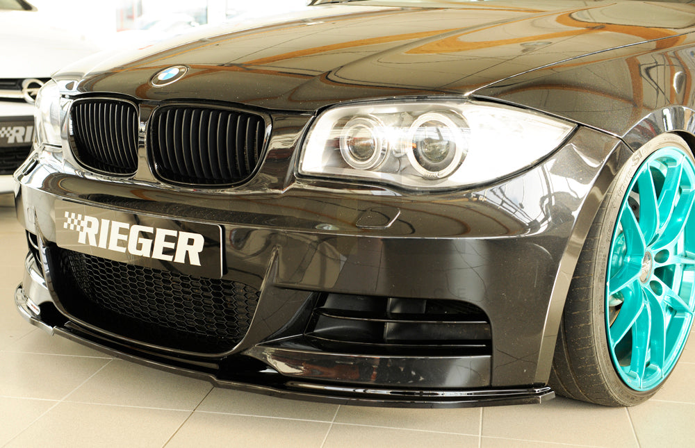 Rieger 00088124 BMW 1 Series E82 E88 Front Splitter 3 | ML Performance EU Car Parts