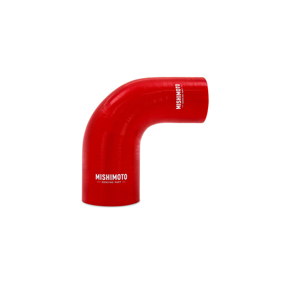 Mishimoto MMCP-R90-25325RD Silicone Reducer Coupler 90 Degree 2.5in to 3.25in - Red