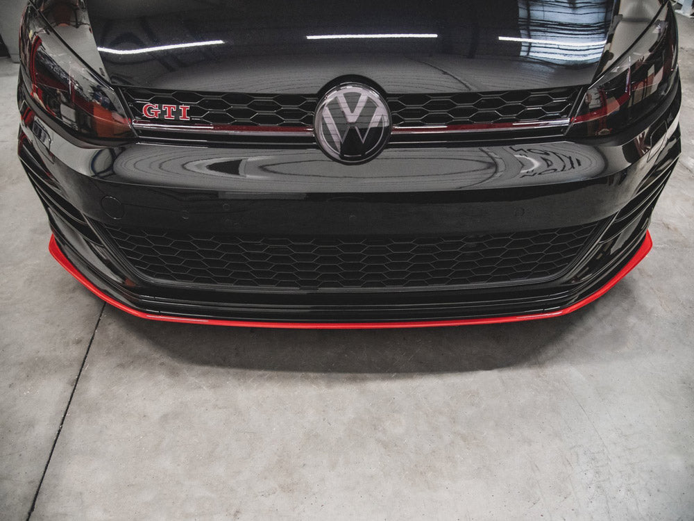 Maxton Design VW-GO-7F-GTI-TCR-FD1RED Front Splitter VW Golf MK7.5 GTI Tcr | ML Performance EU Car Parts