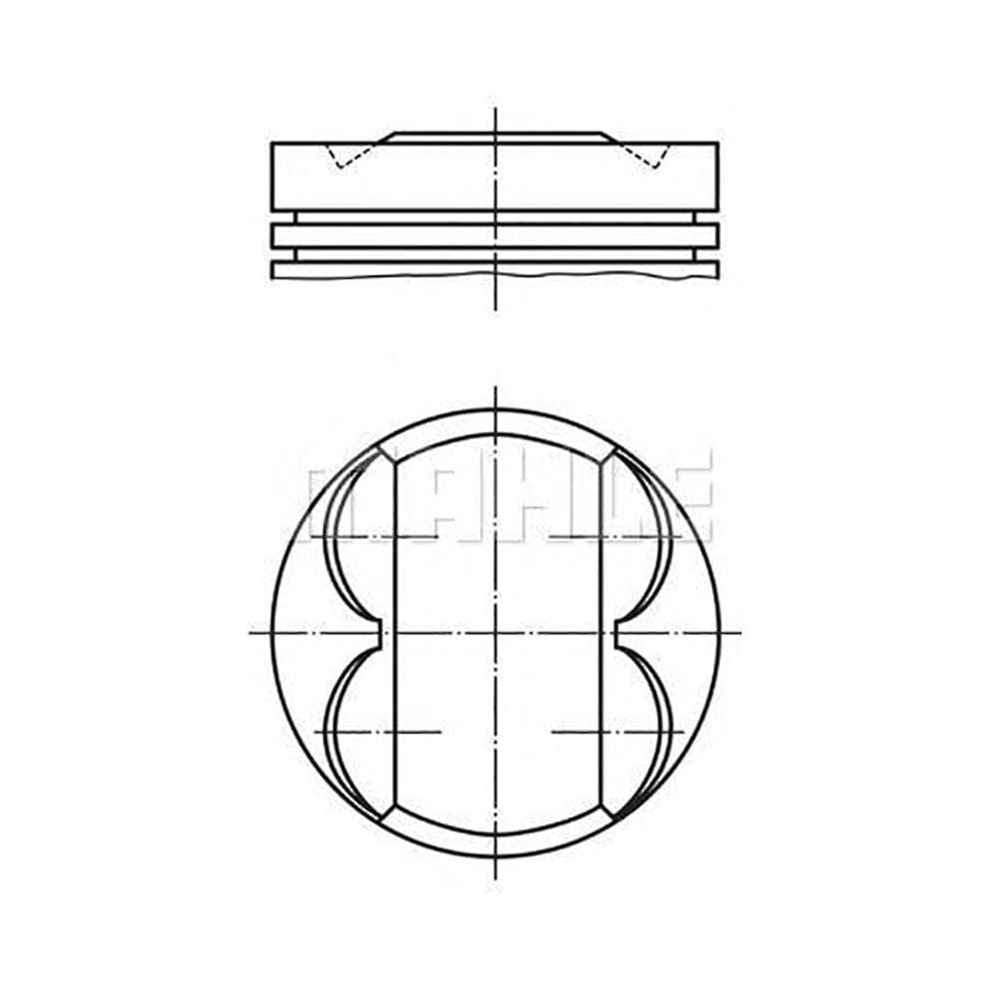 MAHLE ORIGINAL 676 03 00 Piston 69,5 mm, with piston rings | ML Performance Car Parts