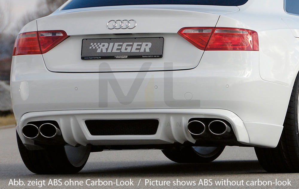 Rieger 00099064 Audi B8 B81 A5 Rear Diffuser 3 | ML Performance EU Car Parts