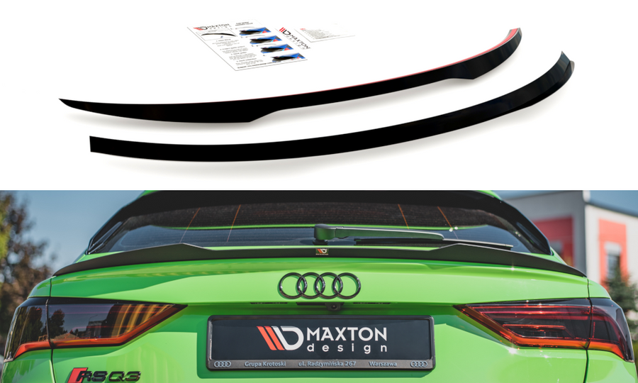 Maxton Design AU-RSQ3-2-CAP1T Trunk Spoiler Audi RSQ3 & Q3 S-Line F3 | ML Performance UK Car Parts