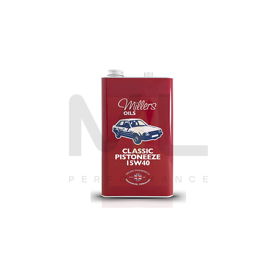 Millers Oils Classic Pistoneeze 15W-40 Engine Oil 5l | Engine Oil | ML Car Parts UK | ML Performance