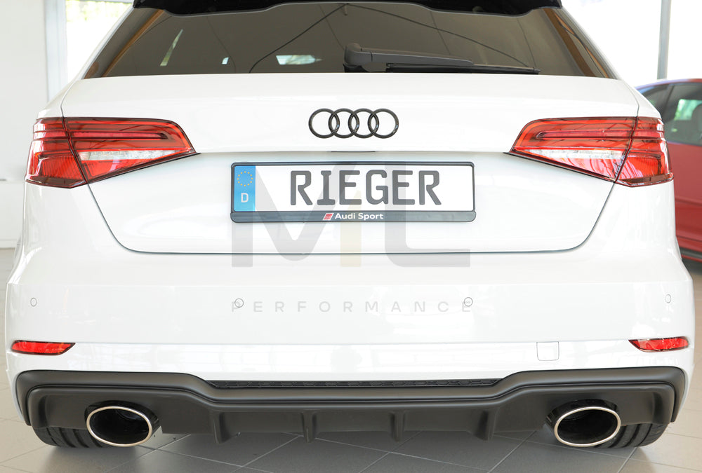 Rieger 00056823 Audi 8V Rear Diffuser (A3 & S3) 8 | ML Performance EU Car Parts