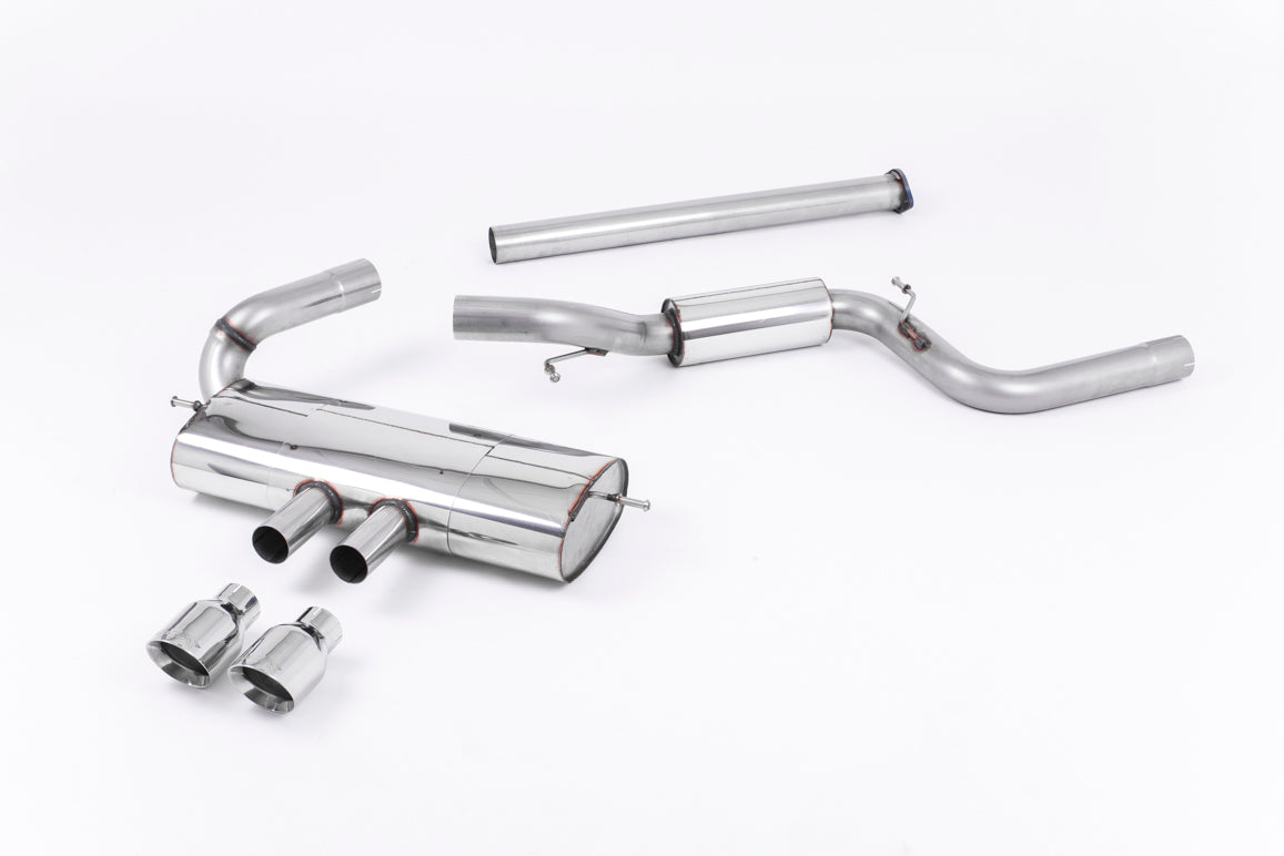 MillTek SSXFD119 Ford Focus Semi-resonated Cat-Back Exhaust with Polished Tips