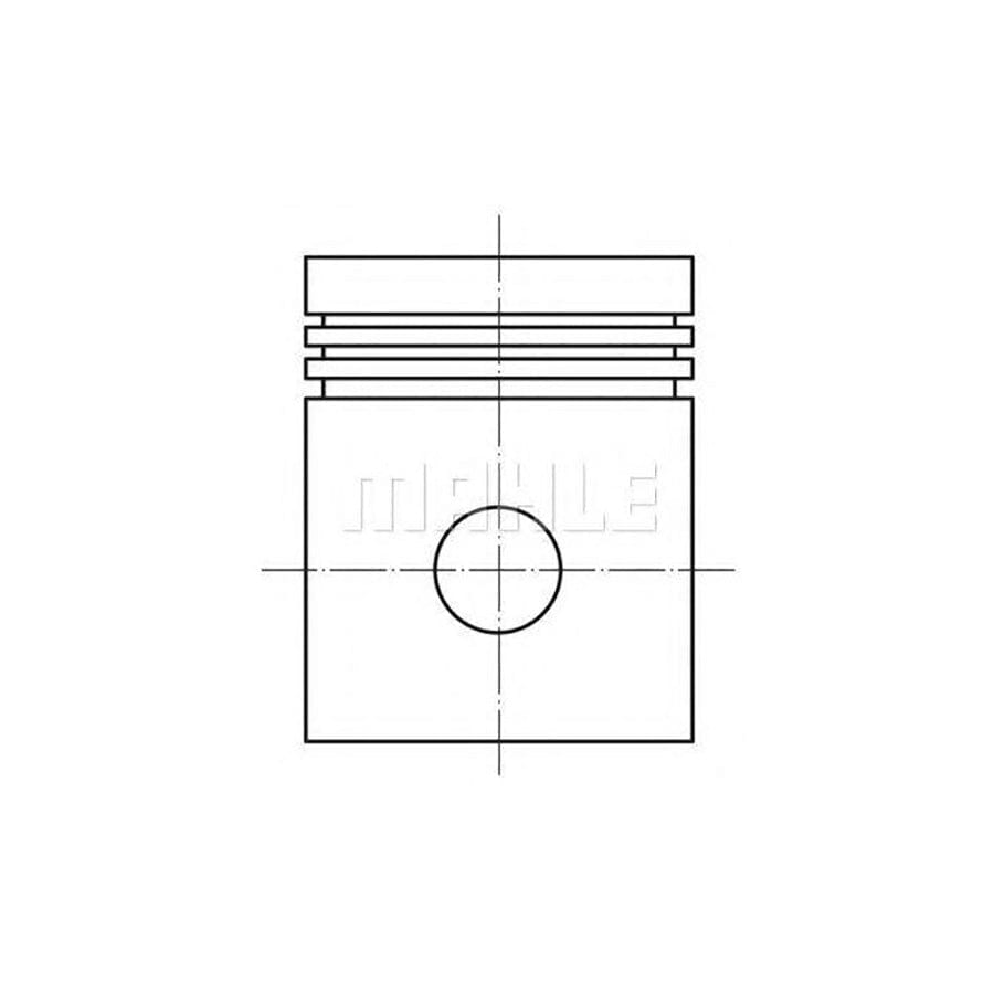 MAHLE ORIGINAL 448 10 00 Piston 76 mm, with piston rings | ML Performance Car Parts