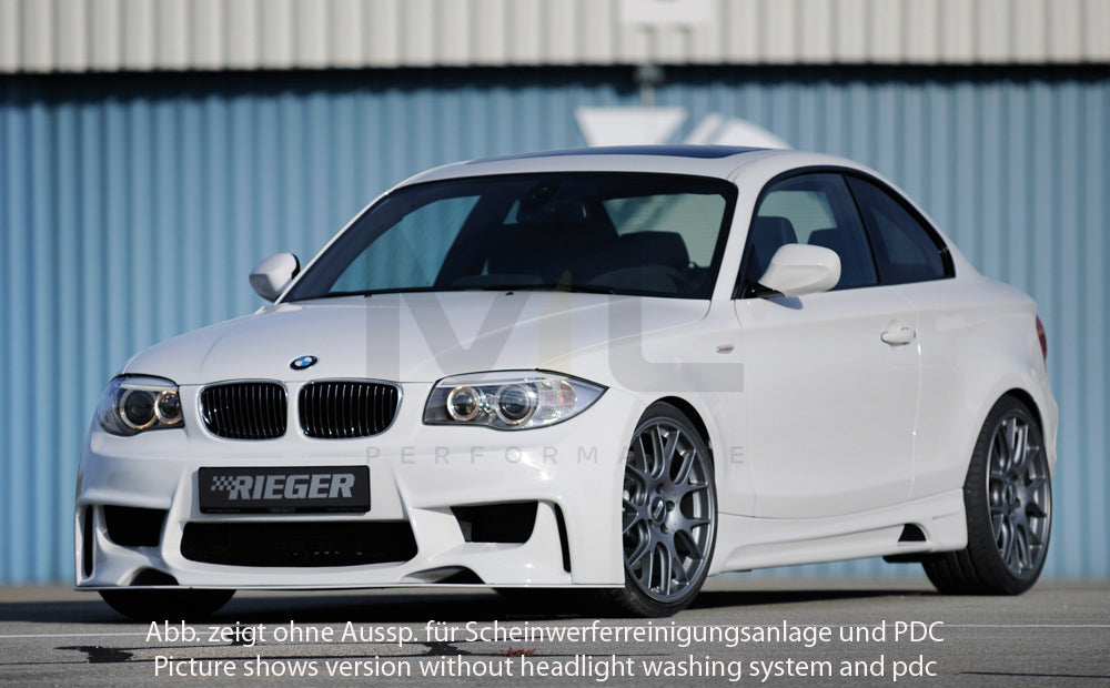 Rieger 00035033 BMW 1 Series E81 E82 E87 E88 Front Bumper 5 | ML Performance EU Car Parts