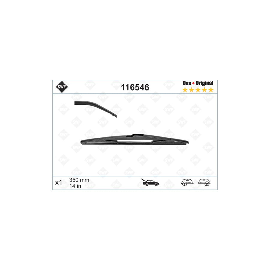 Swf Rear 116546 Wiper Blade | ML Performance EU Car Parts