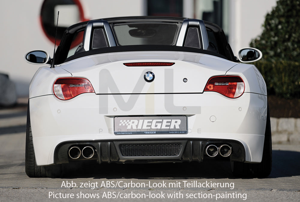 Rieger 00050518 BMW Z4 E85 Rear Diffuser 2 | ML Performance EU Car Parts