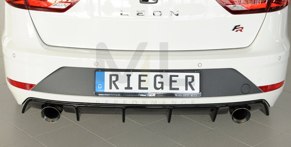 Rieger 00088177 SEAT 5F Leon FR Rear Diffuser 7 | ML Performance EU Car Parts