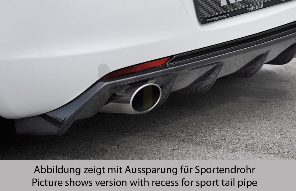 Rieger 00099848 Opel Astra J Rear Diffuser 1 | ML Performance EU Car Parts