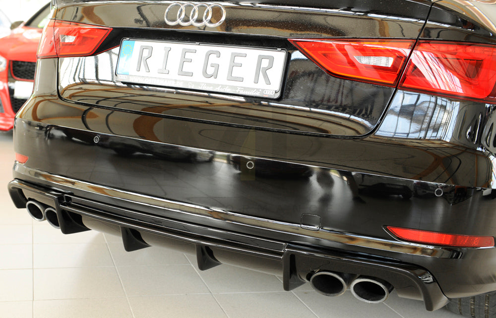 Rieger 00088164 Audi 8V S3 Rear Diffuser 2 | ML Performance EU Car Parts