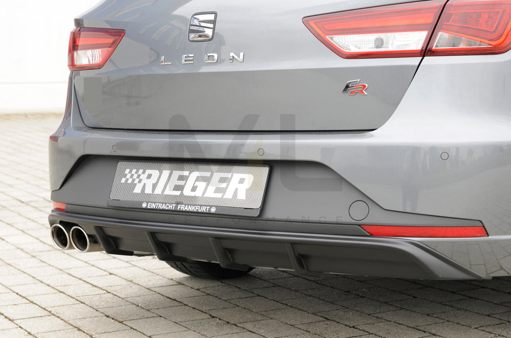 Rieger 00027020 SEAT 5F Leon FR Rear Diffuser 8 | ML Performance EU Car Parts