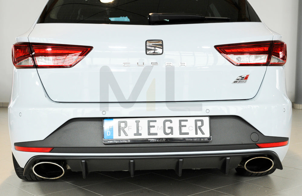 Rieger 00027024 SEAT 5F Leon Cupra Rear Diffuser 3 | ML Performance EU Car Parts