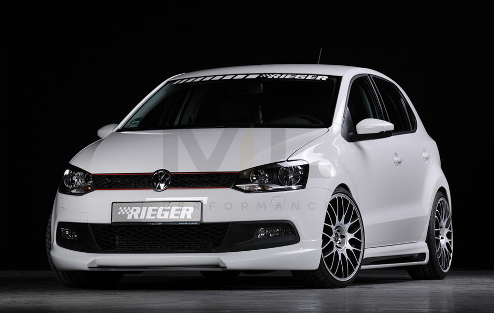 Rieger 00047211 VW 6R Mk6 Polo Front Splitter 2 | ML Performance EU Car Parts