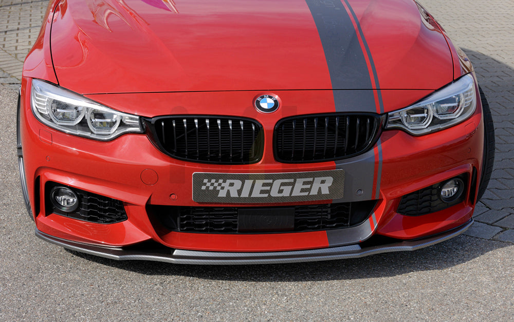 Rieger 00099238 BMW 4 Series F32 F33 F36 Front Splitter 4 | ML Performance EU Car Parts