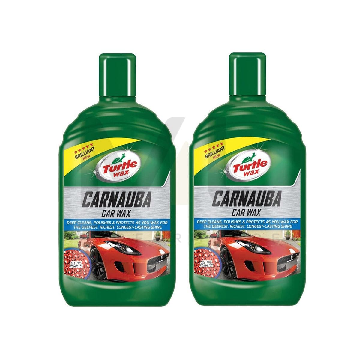 Turtle Wax Liquid Carnauba Car Wax 2 X 500 Ml