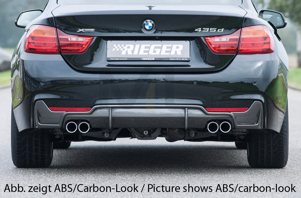 Rieger 00088058 BMW 4 Series F32 F33 F36 Rear Diffuser 2 | ML Performance EU Car Parts