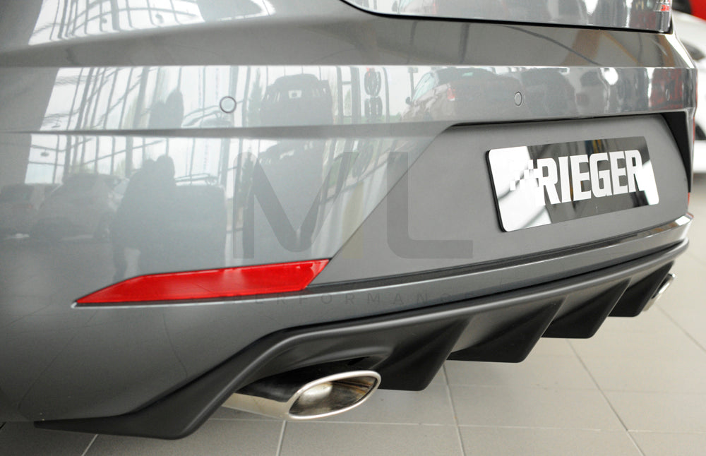 Rieger 00027037 SEAT 5F Leon Cupra Rear Diffuser 3 | ML Performance EU Car Parts