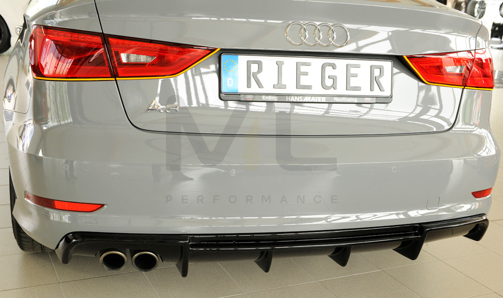 Rieger 00088157 Audi 8V A3 Rear Diffuser 7 | ML Performance EU Car Parts