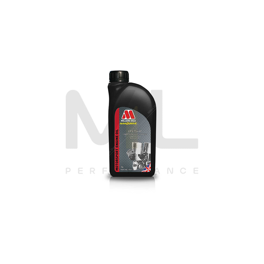 Millers Oils Motorsport CFS 15w60 Fully Synthetic Engine Oil 1l | Engine Oil | ML Car Parts UK | ML Performance