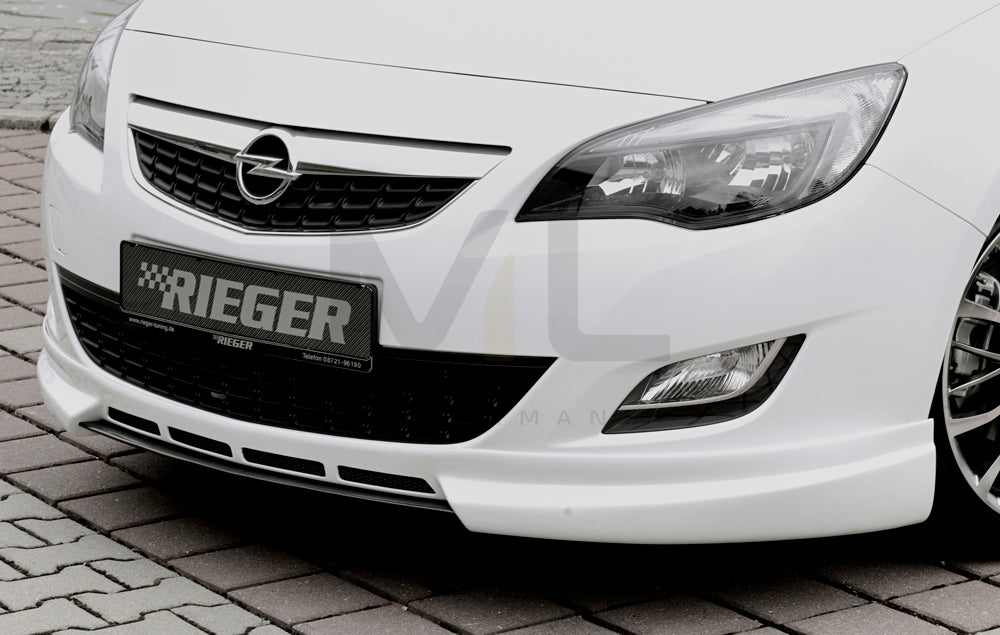 Rieger 00051311 Opel Astra J Front Splitter 2 | ML Performance EU Car Parts