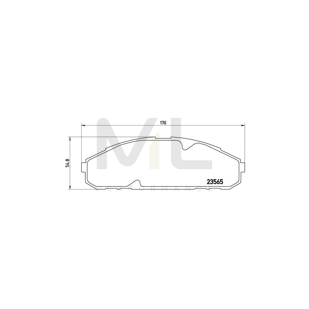 Brembo P 56 072 Brake Pad Set For Nissan Patrol Gr Iv Off-Road (Y60, Gr) Excl. Wear Warning Contact | ML Performance Car Parts