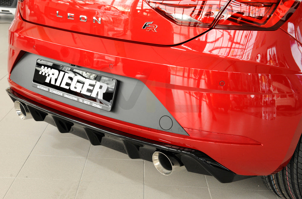 Rieger 00088133 SEAT 5F Leon FR Rear Diffuser 8 | ML Performance EU Car Parts