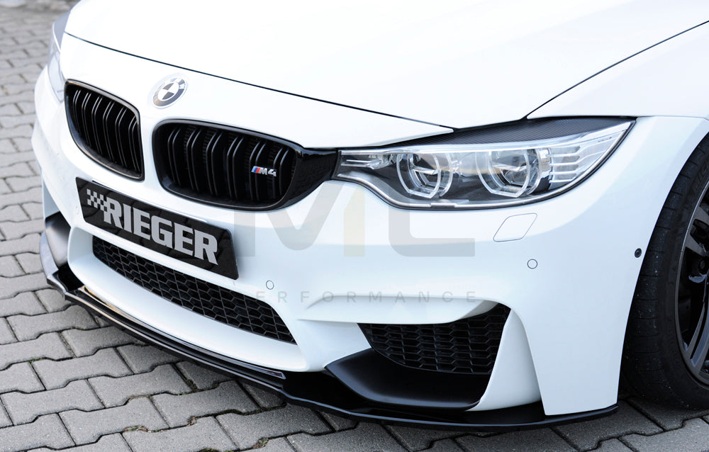 Rieger 00088125 BMW 4 Series F80 F82 F83 Front Splitter (M3 & M4) 5 | ML Performance EU Car Parts