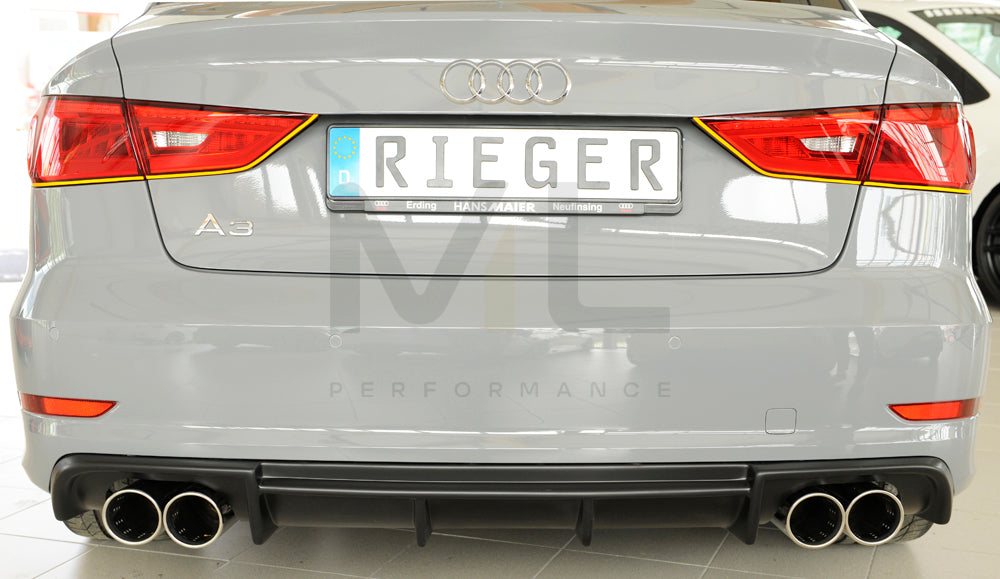 Rieger 00056808 Audi 8V A3 Rear Diffuser 5 | ML Performance EU Car Parts