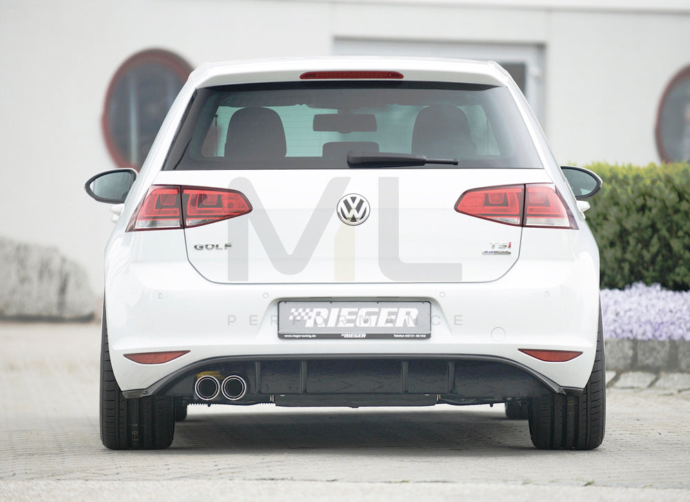 Rieger 00088028 VW Mk7 Golf GTD Rear Diffuser 4 | ML Performance EU Car Parts