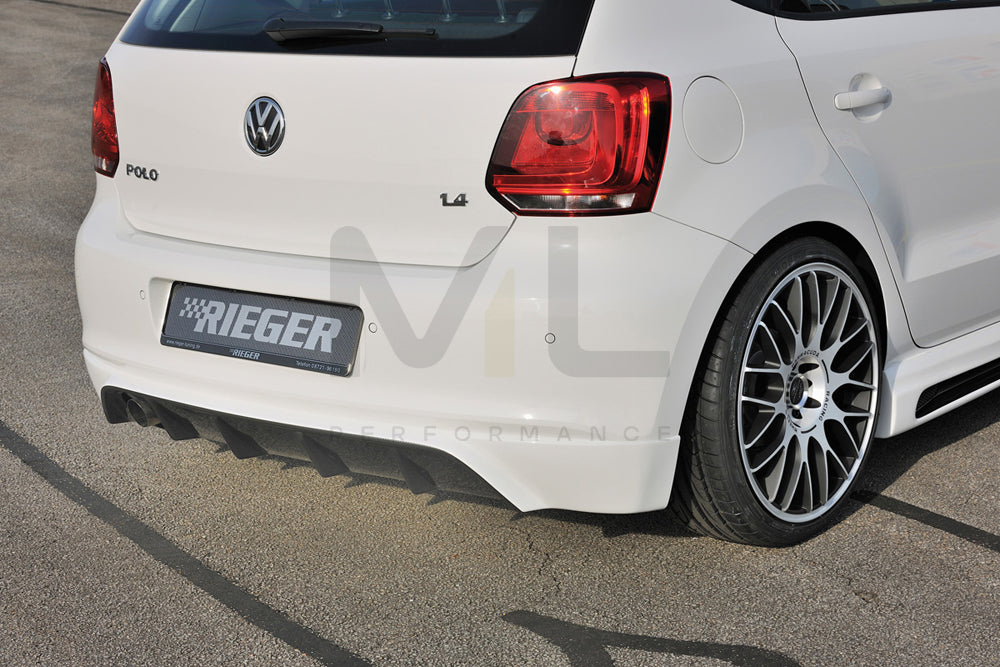 Rieger 00099795 VW 6R Polo Mk6 Rear Diffuser 1 | ML Performance EU Car Parts