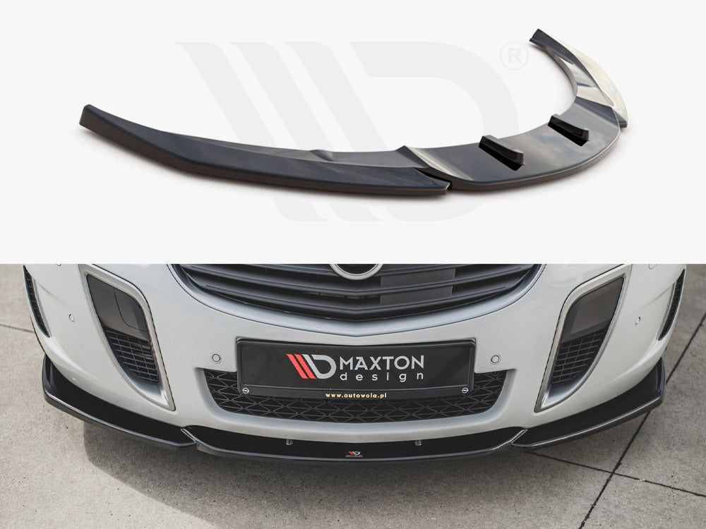 Maxton Design OP-IS-1F-OPC-FD2T Front Splitter V2 Opel/vauxhall Insignia MK1 VXR/OPC Facelift (2013-2017) | ML Performance EU Car Parts