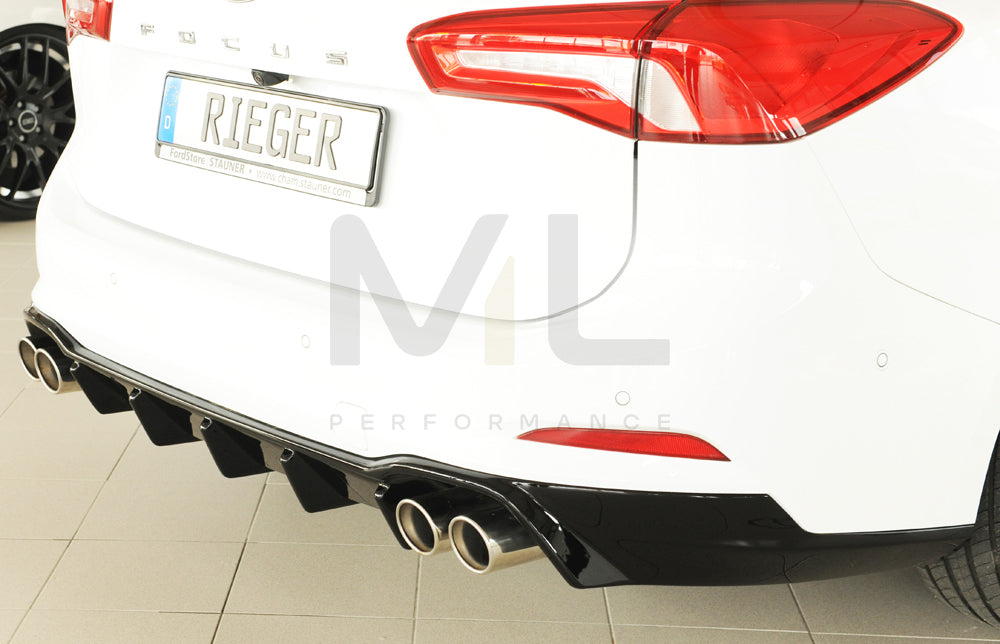 Rieger 00088239 Ford DEH Focus 4 Rear Diffuser (Inc. Focus 4 ST) 2 | ML Performance EU Car Parts