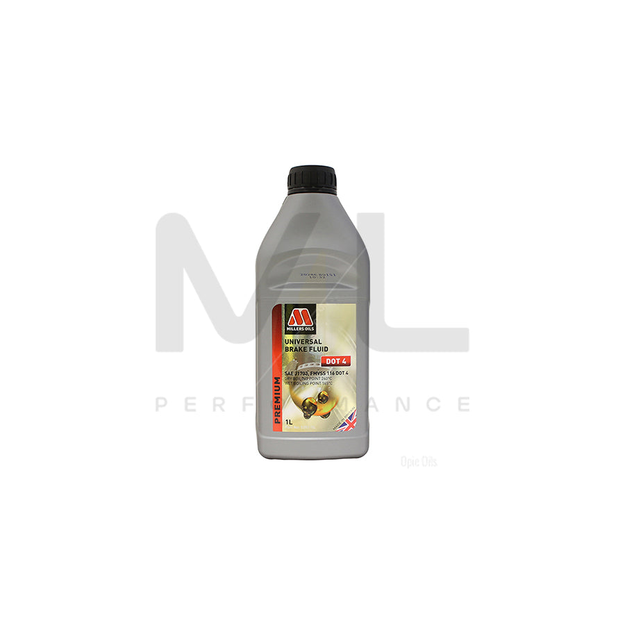 Millers Oils Universal Brake Fluid DOT 4 1l | Engine Oil | ML Car Parts UK | ML Performance