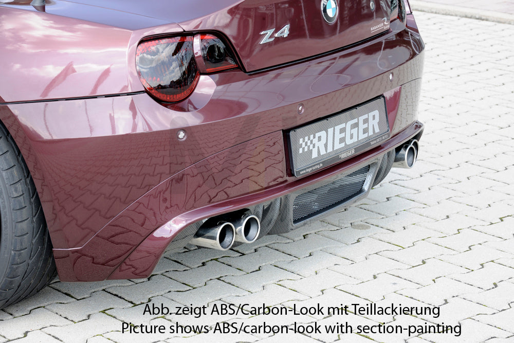 Rieger 00050510 BMW Z4 E85 Rear Diffuser 4 | ML Performance EU Car Parts