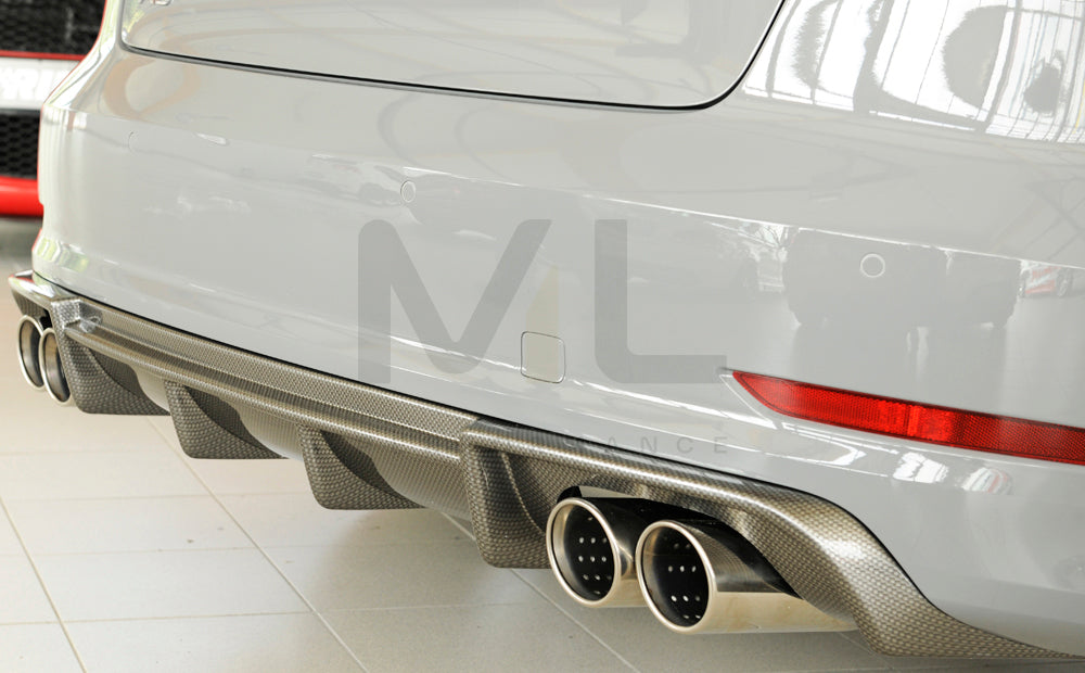 Rieger 00099368 Audi 8V A3 Rear Diffuser 7 | ML Performance EU Car Parts