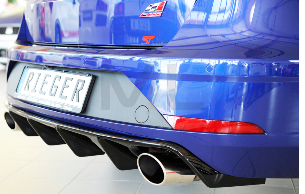 Rieger 00088137 SEAT 5F Leon Cupra Rear Diffuser 8 | ML Performance EU Car Parts