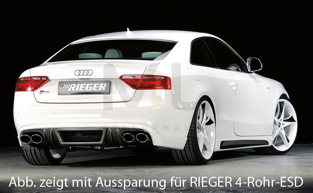 Rieger 00099889 Audi B8 B81 A5 Rear Diffuser 2 | ML Performance EU Car Parts