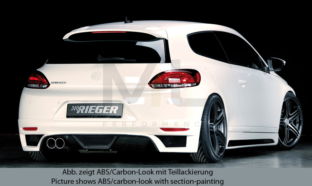 Rieger 00014109 VW 13 Mk3 Scirocco Rear Diffuser 2 | ML Performance EU Car Parts