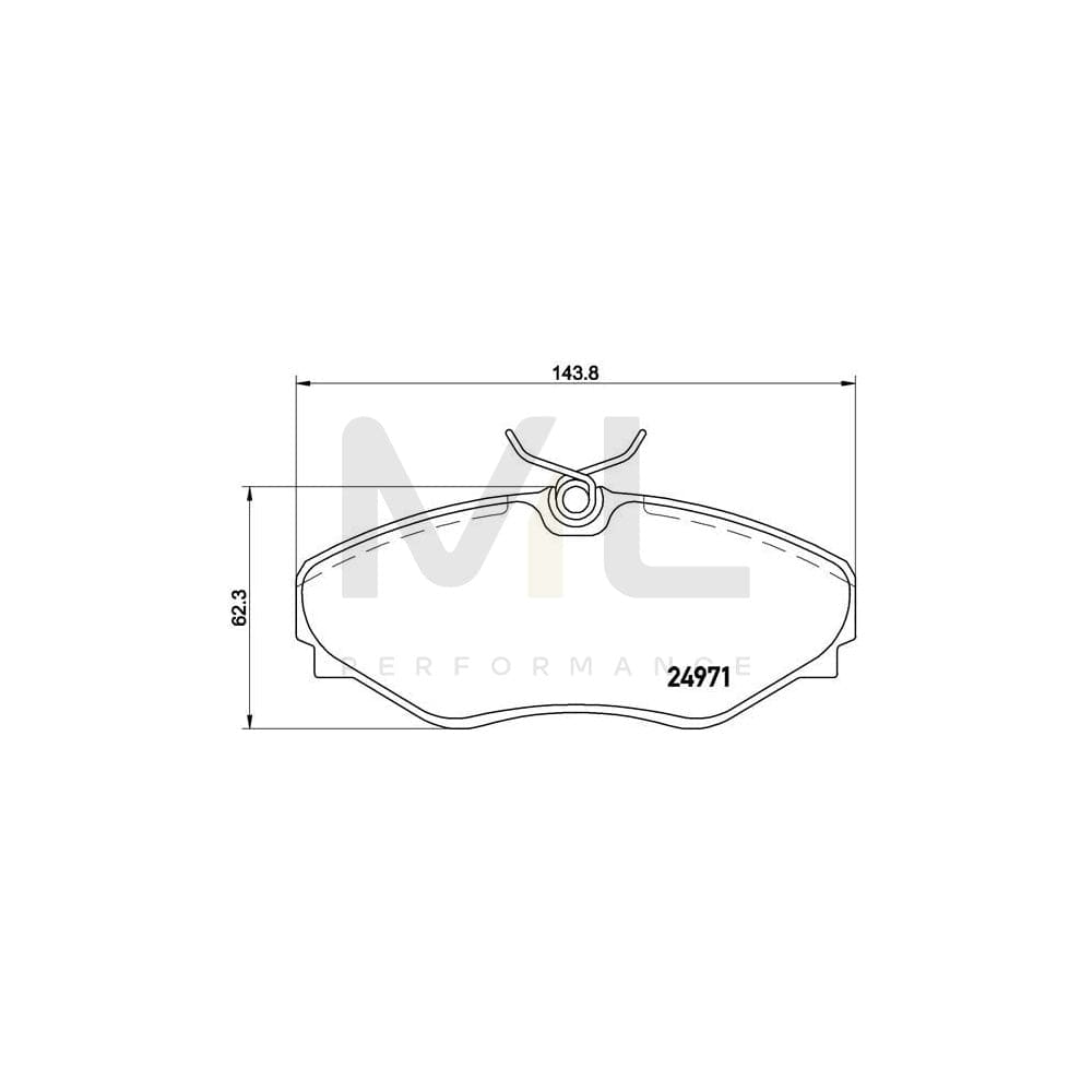 Brembo P 68 055 Brake Pad Set Excl. Wear Warning Contact, With Brake Caliper Screws | ML Performance Car Parts